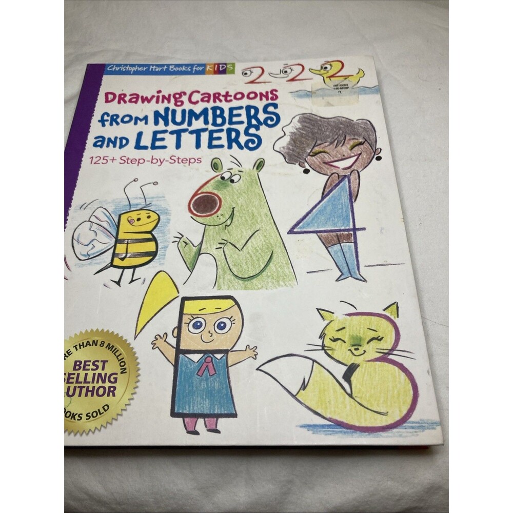 Drawing Cartoons from Numbers and Letters: 125+ Step-by-Steps